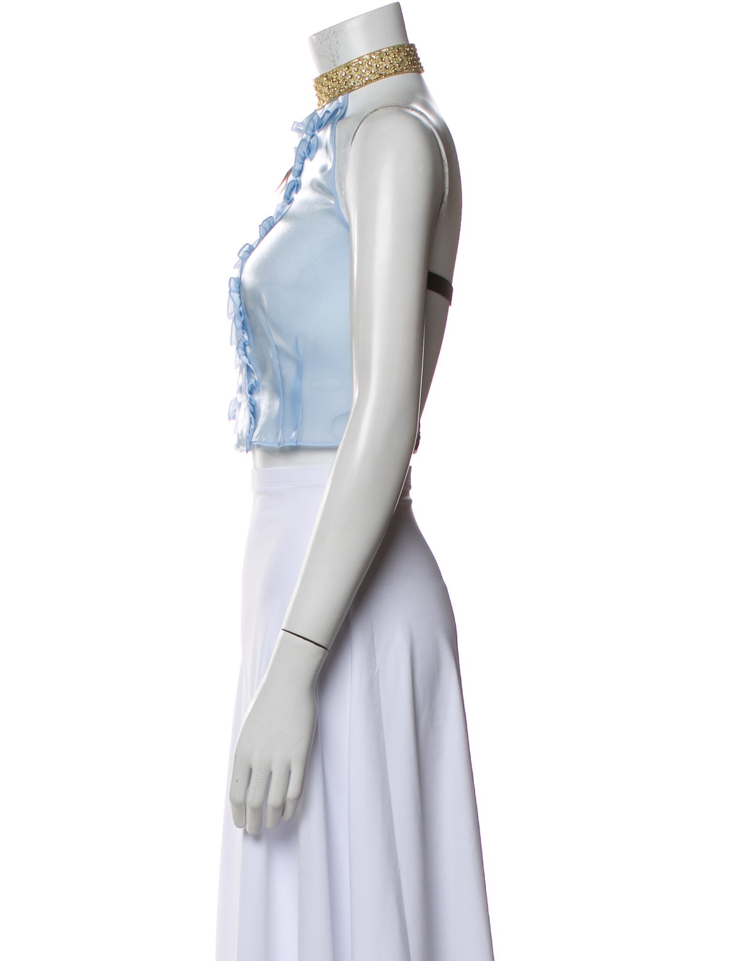 Miu Miu 2021 Halterneck Crop Top w/ Tags