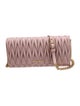 Miu Miu Leather Matelassé Wallet on Chain