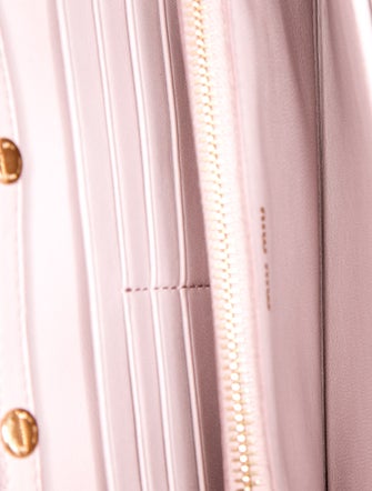 Miu Miu Leather Matelassé Wallet on Chain