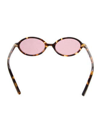 Miu Miu Round Tinted Sunglasses