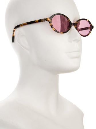 Miu Miu Round Tinted Sunglasses