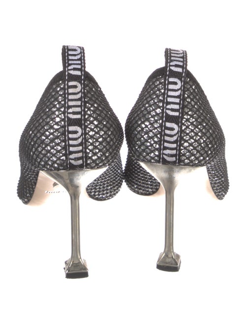 Miu Miu Glitter Plaid Print Pumps