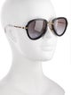 Miu Miu Aviator Gradient Sunglasses