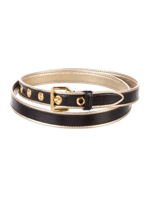 Miu Miu Skinny Leather Belt