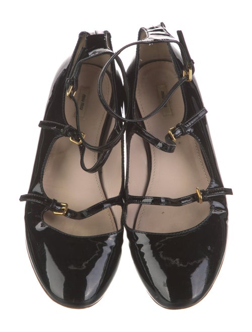 Miu Miu Patent Leather Mary Jane Flats