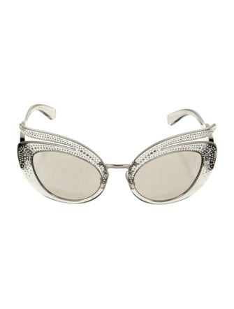 Miu Miu Cat-Eye Mirrored Sunglasses