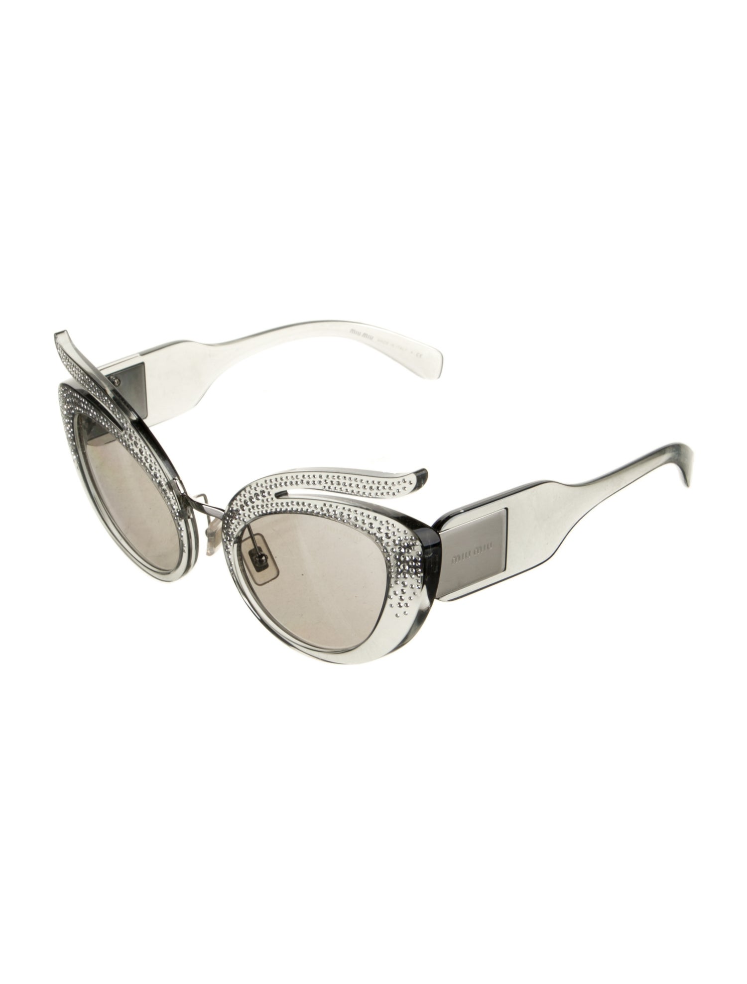 Miu Miu Cat-Eye Mirrored Sunglasses