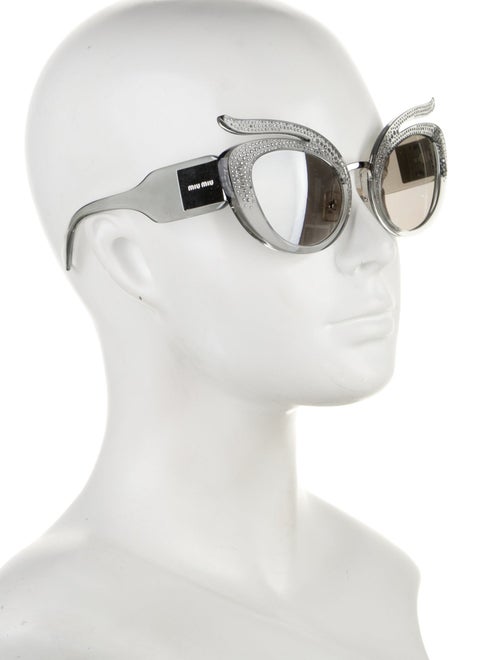 Miu Miu Cat-Eye Mirrored Sunglasses