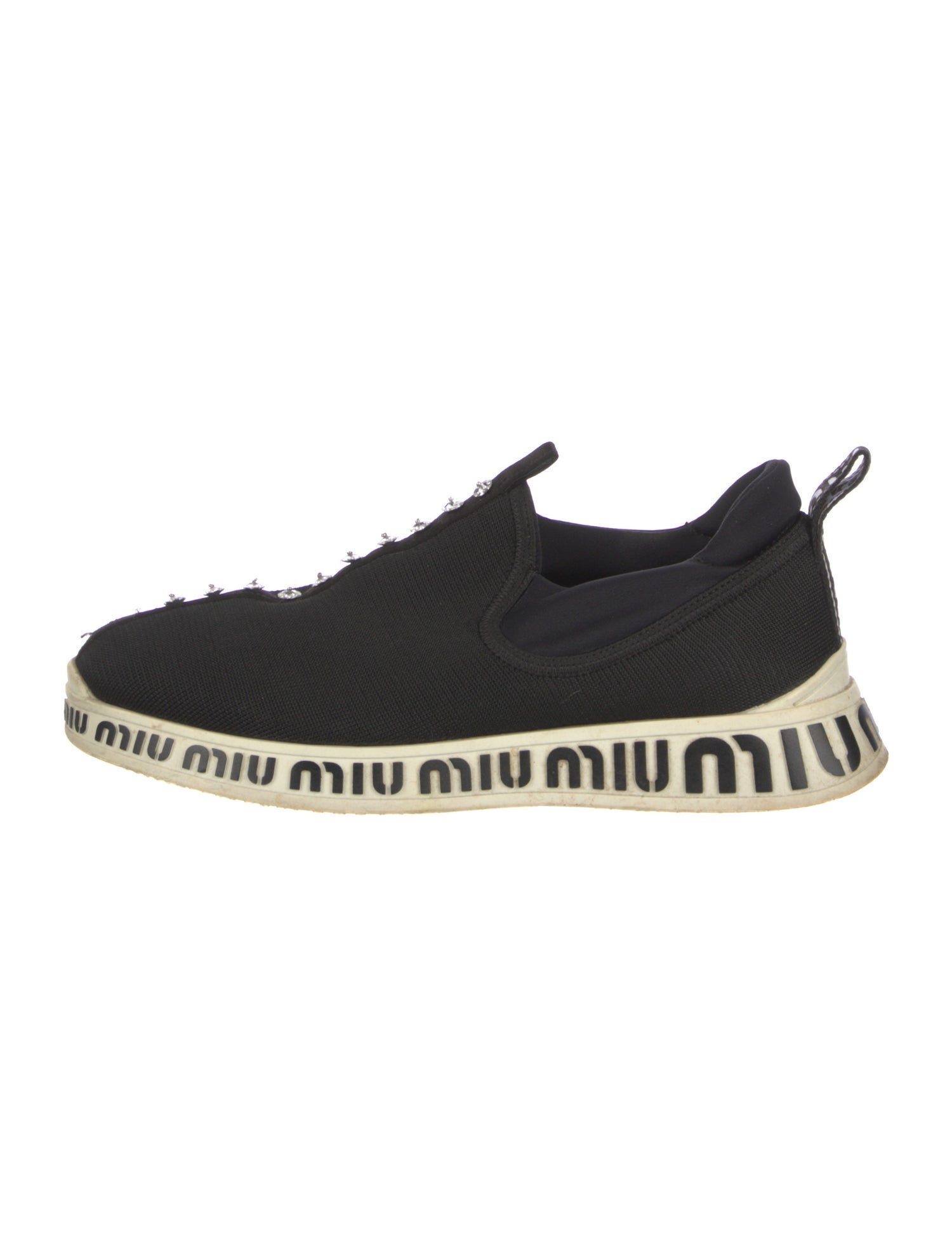 Miu Miu Crystal Embellishments Sneakers