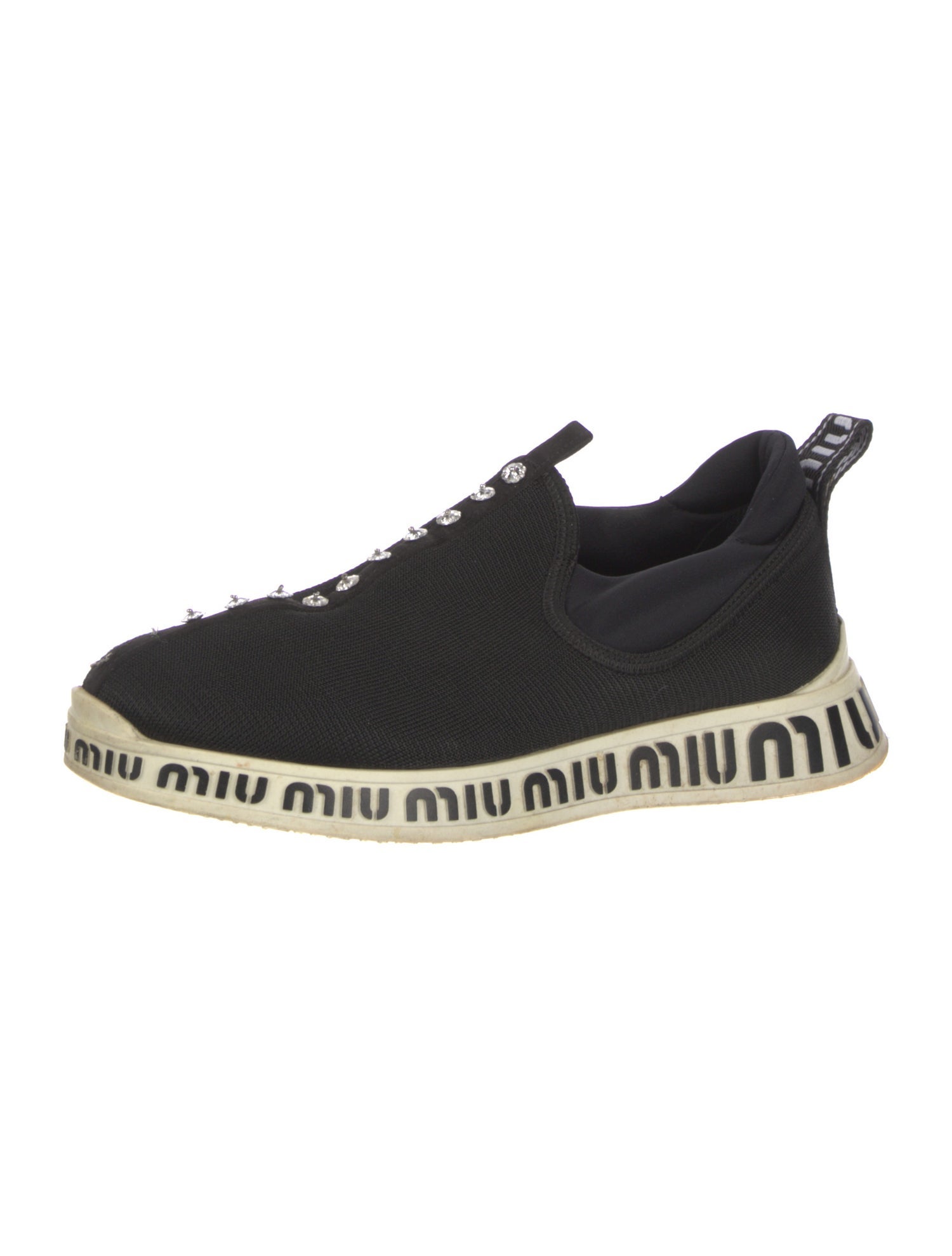Miu Miu Crystal Embellishments Sneakers