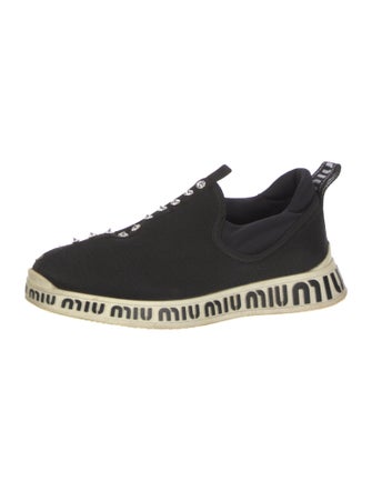 Miu Miu Crystal Embellishments Sneakers