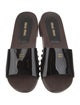 Miu Miu Leather Studded Accents Slides