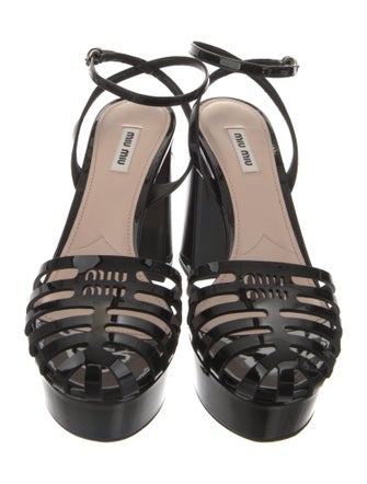 Miu Miu Patent Leather Sandals