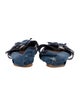 Miu Miu Denim Bow Accents Mary Jane Flats