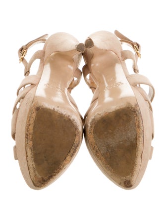 Miu Miu Suede Slingback Sandals