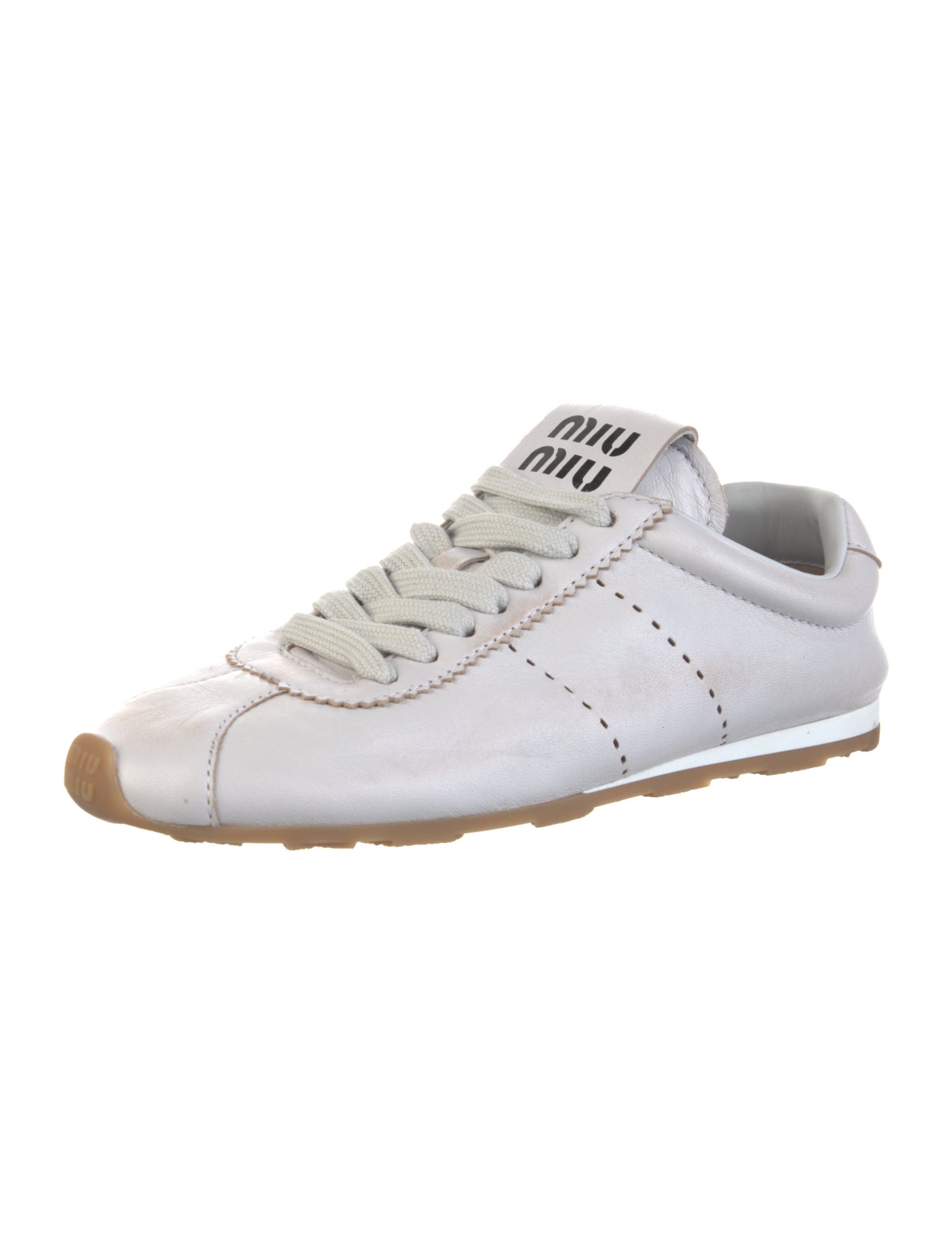 Miu Miu Leather Sneakers