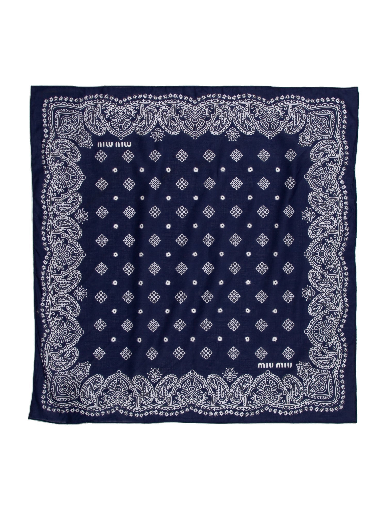 Miu Miu Cashmere Printed Shawl