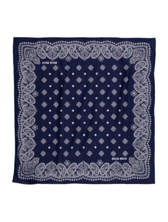 Miu Miu Cashmere Printed Shawl