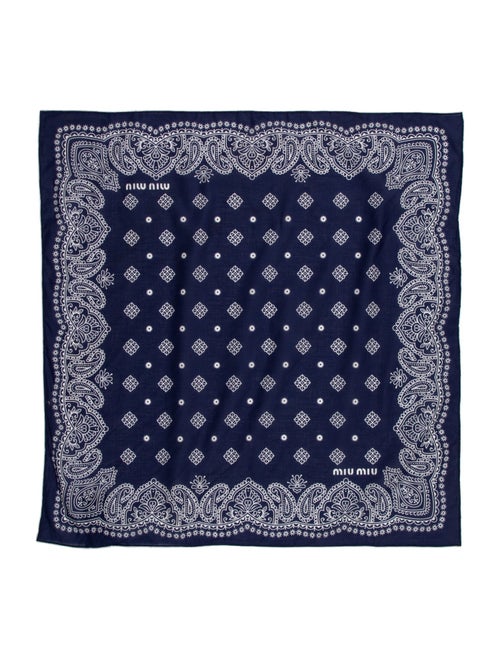 Miu Miu Cashmere Printed Shawl