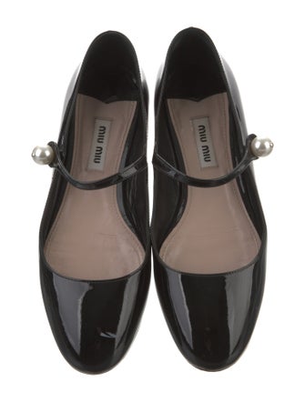 Miu Miu Patent Leather Mary Jane Flats