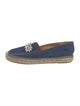 Miu Miu Denim Crystal Embellishments Espadrilles