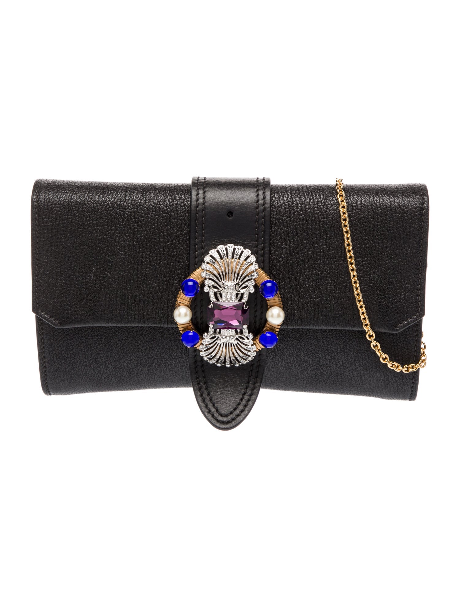 Miu Miu Leather Clutch