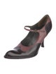 Miu Miu Leather Colorblock Pattern Pumps