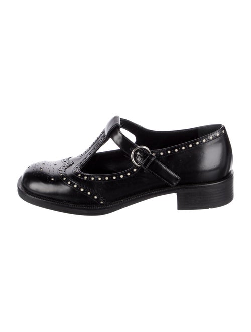 Miu Miu Leather Mary Jane Flats