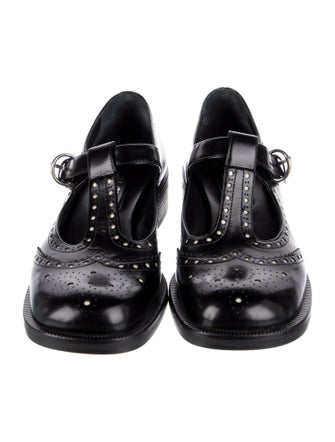 Miu Miu Leather Mary Jane Flats