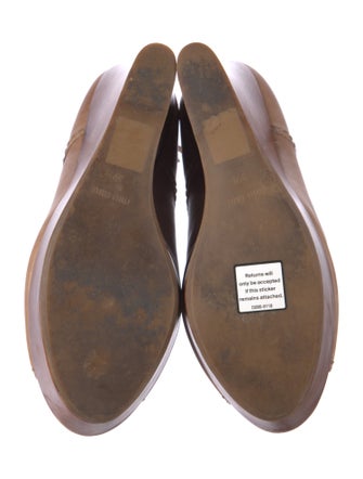 Miu Miu Leather Lace-Up Boots