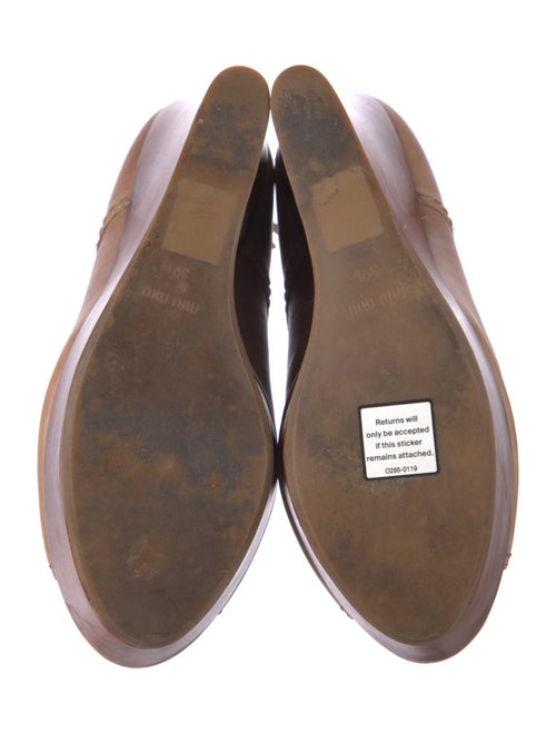 Miu Miu Leather Lace-Up Boots