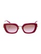 Miu Miu Oversize Gradient Sunglasses