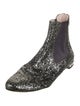 Miu Miu Glitter Crystal Embellishments Chelsea Boots