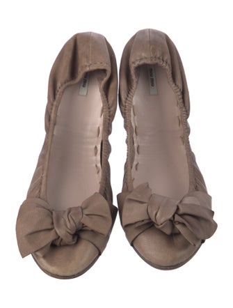 Miu Miu Leather Flats