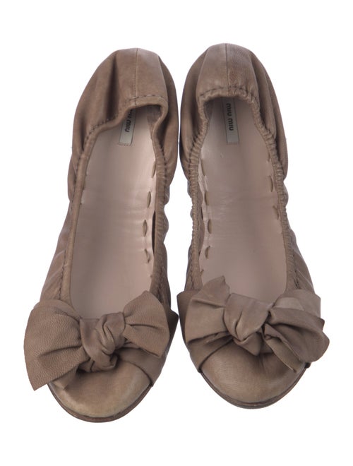 Miu Miu Leather Flats