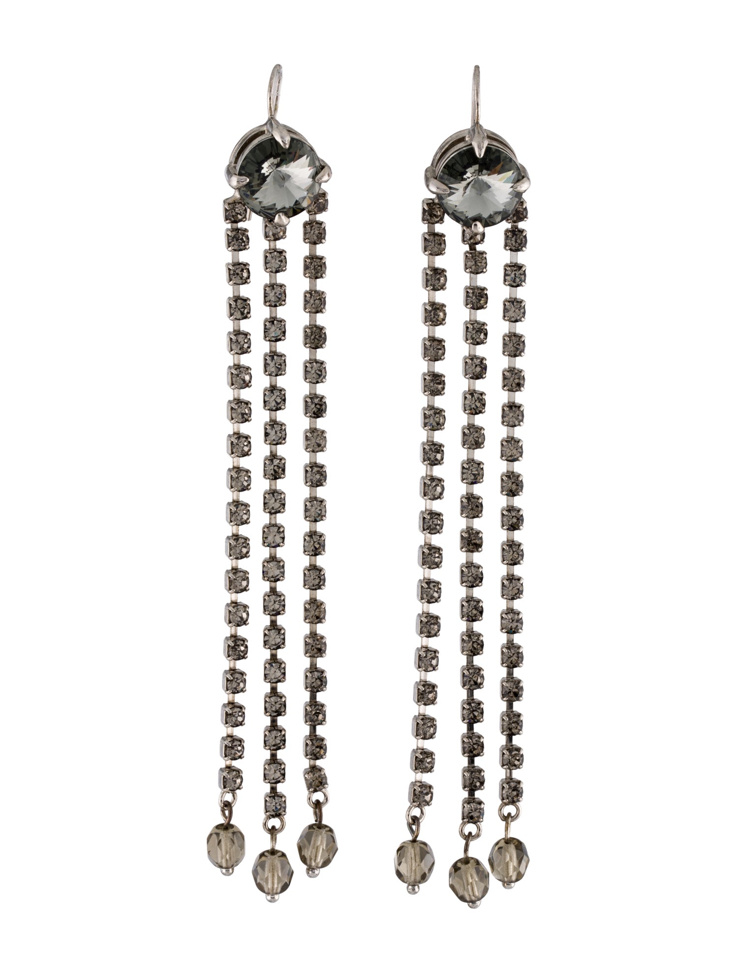 Miu Miu Crystal Drop Earrings