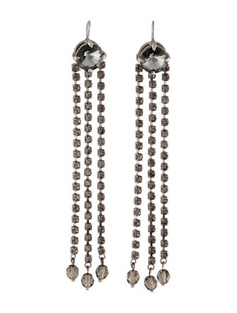 Miu Miu Crystal Drop Earrings