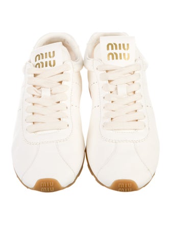 Miu Miu Leather Sneakers
