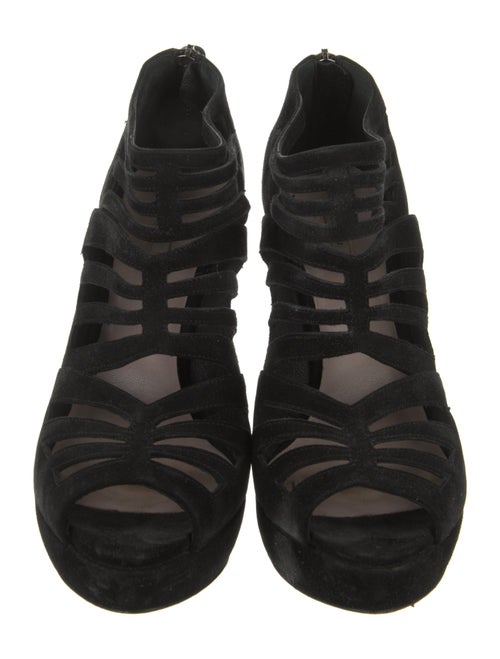 Miu Miu Suede Cutout Accent Pumps