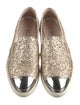 Miu Miu Glitter Colorblock Pattern Loafers
