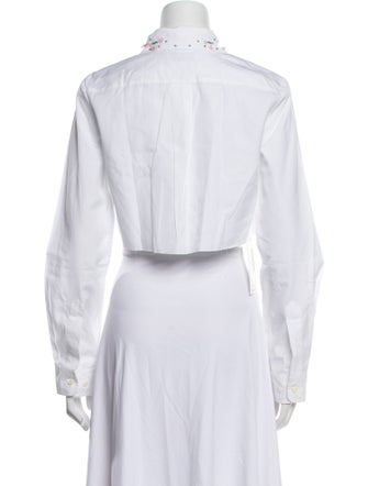 Miu Miu 2022 Long Sleeve Crop Top