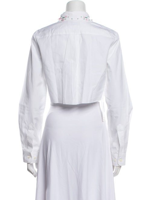 Miu Miu 2022 Long Sleeve Crop Top