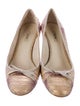 Miu Miu Animal Print Bow Accents Pumps