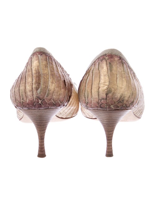 Miu Miu Animal Print Bow Accents Pumps