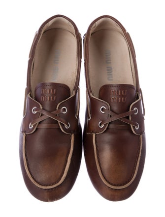 Miu Miu Leather Loafers