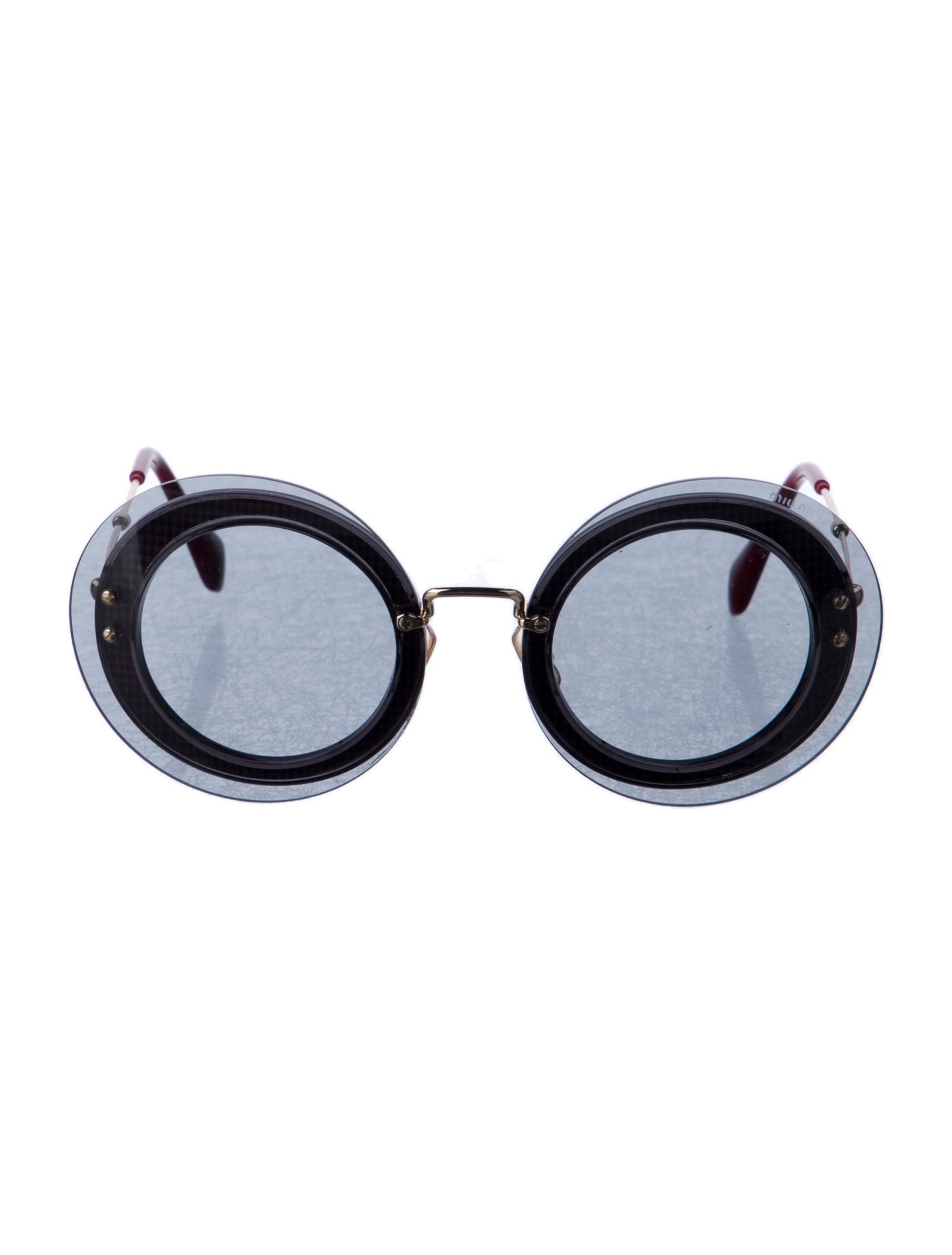 Miu Miu Round Tinted Sunglasses
