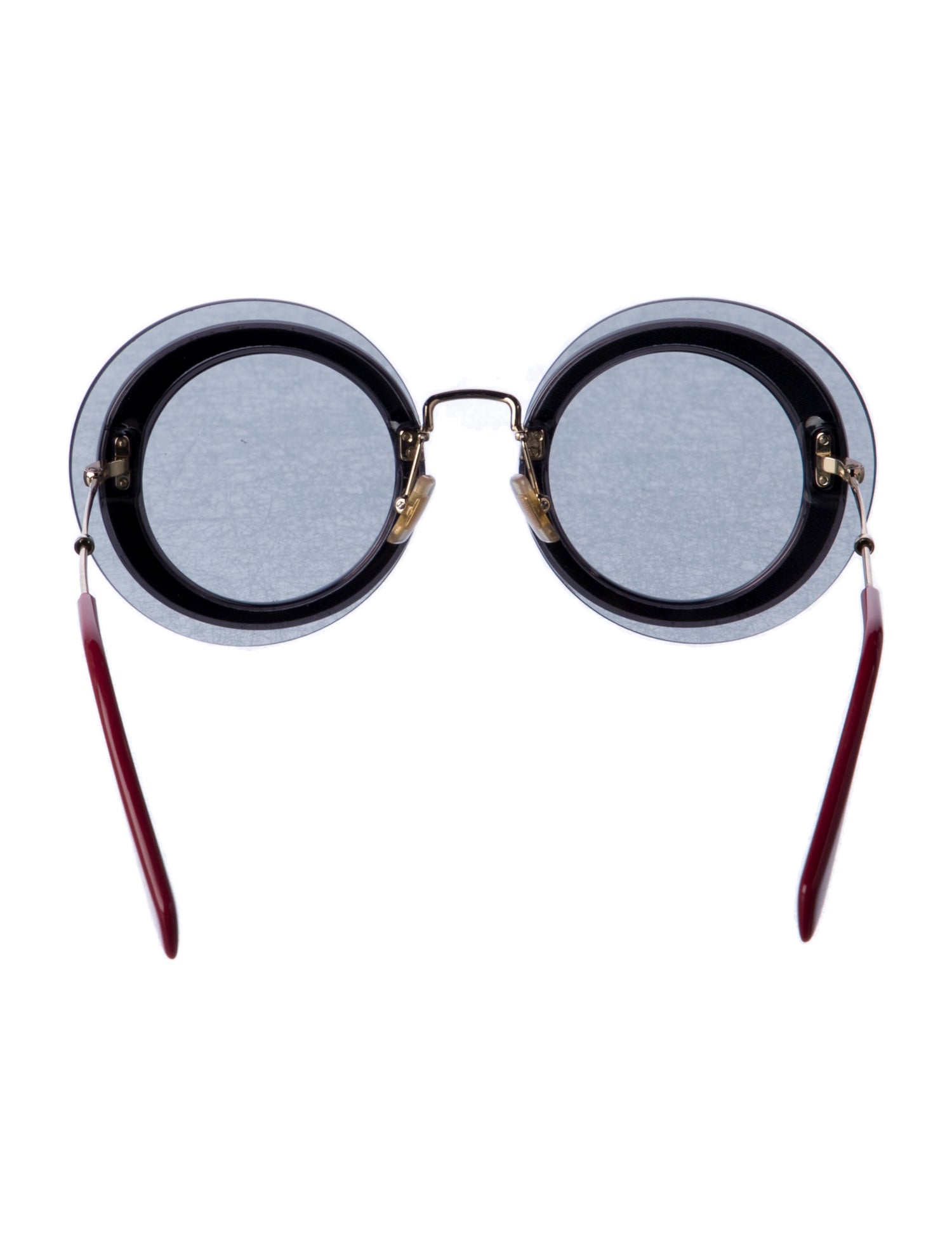 Miu Miu Round Tinted Sunglasses