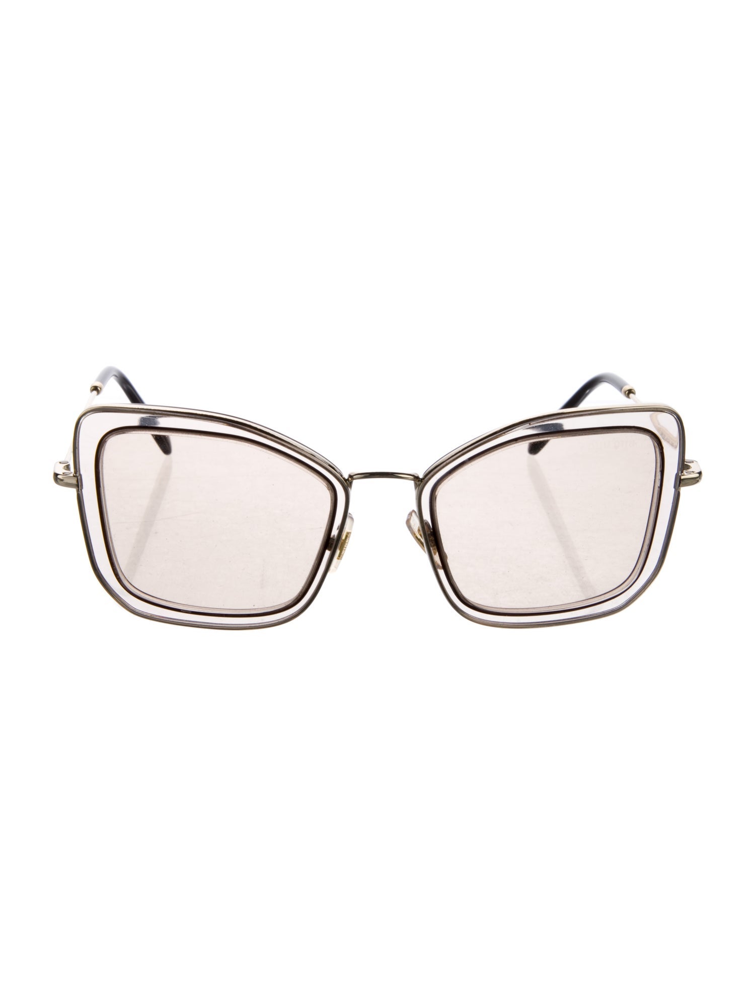 Miu Miu Square Tinted Sunglasses
