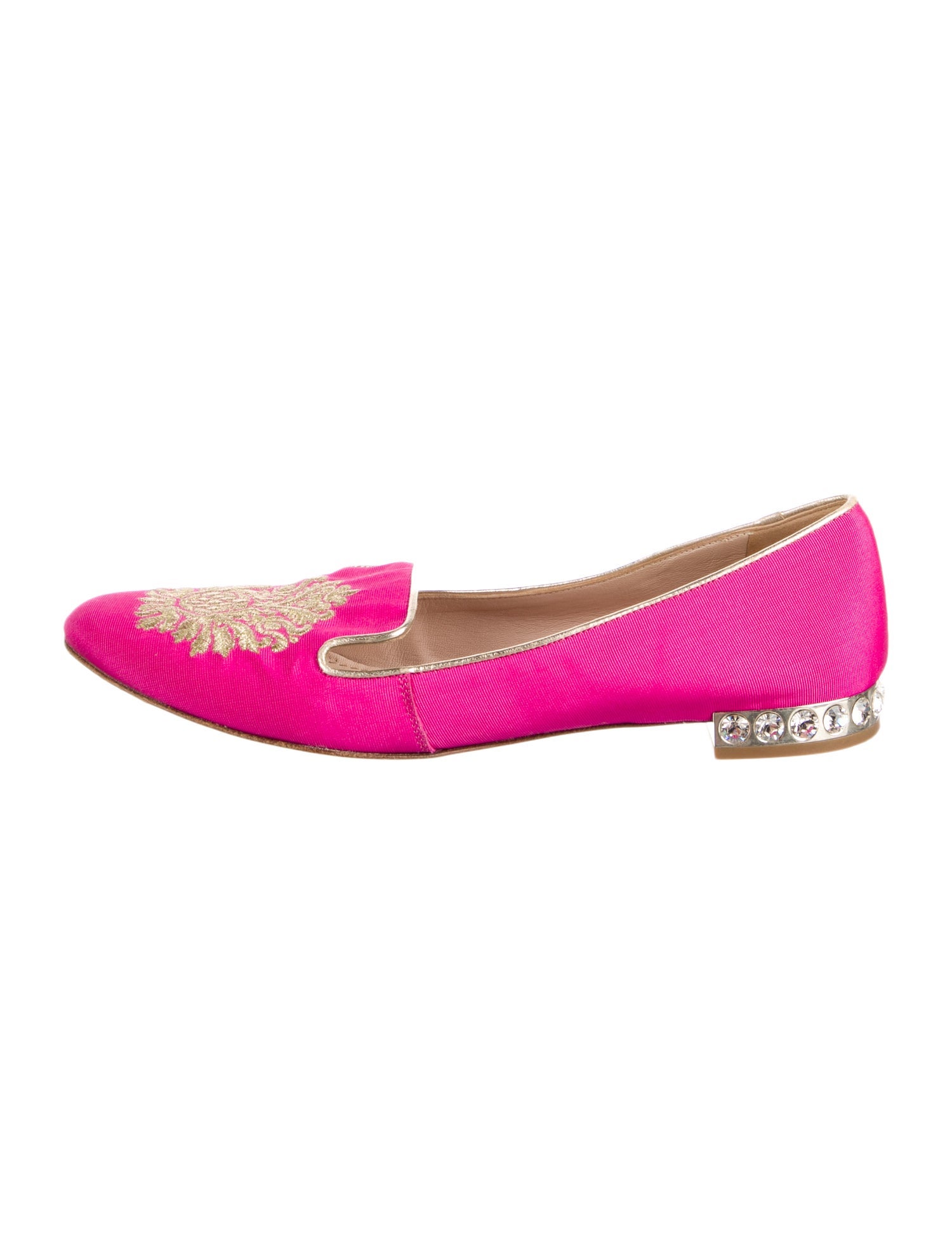 Miu Miu Crystal Embellishments Ballet Flats