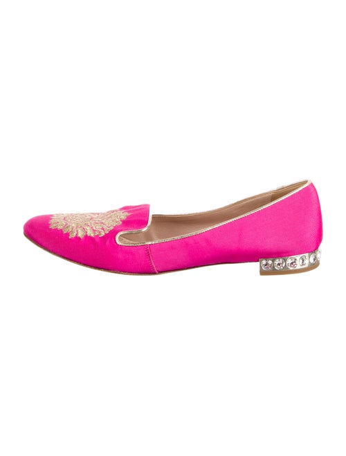 Miu Miu Crystal Embellishments Ballet Flats